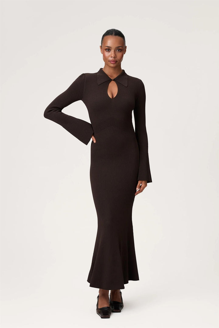 Basel Maxi Dress Brown