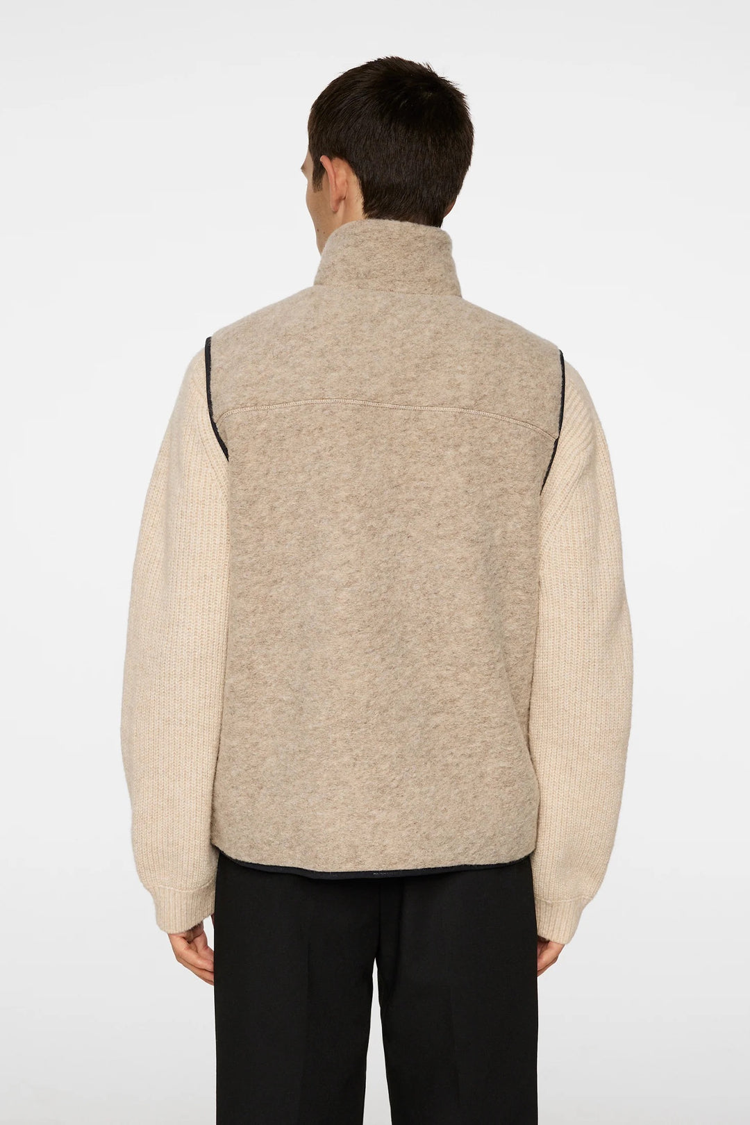 Duncan wool fleece vest  Moonbeam