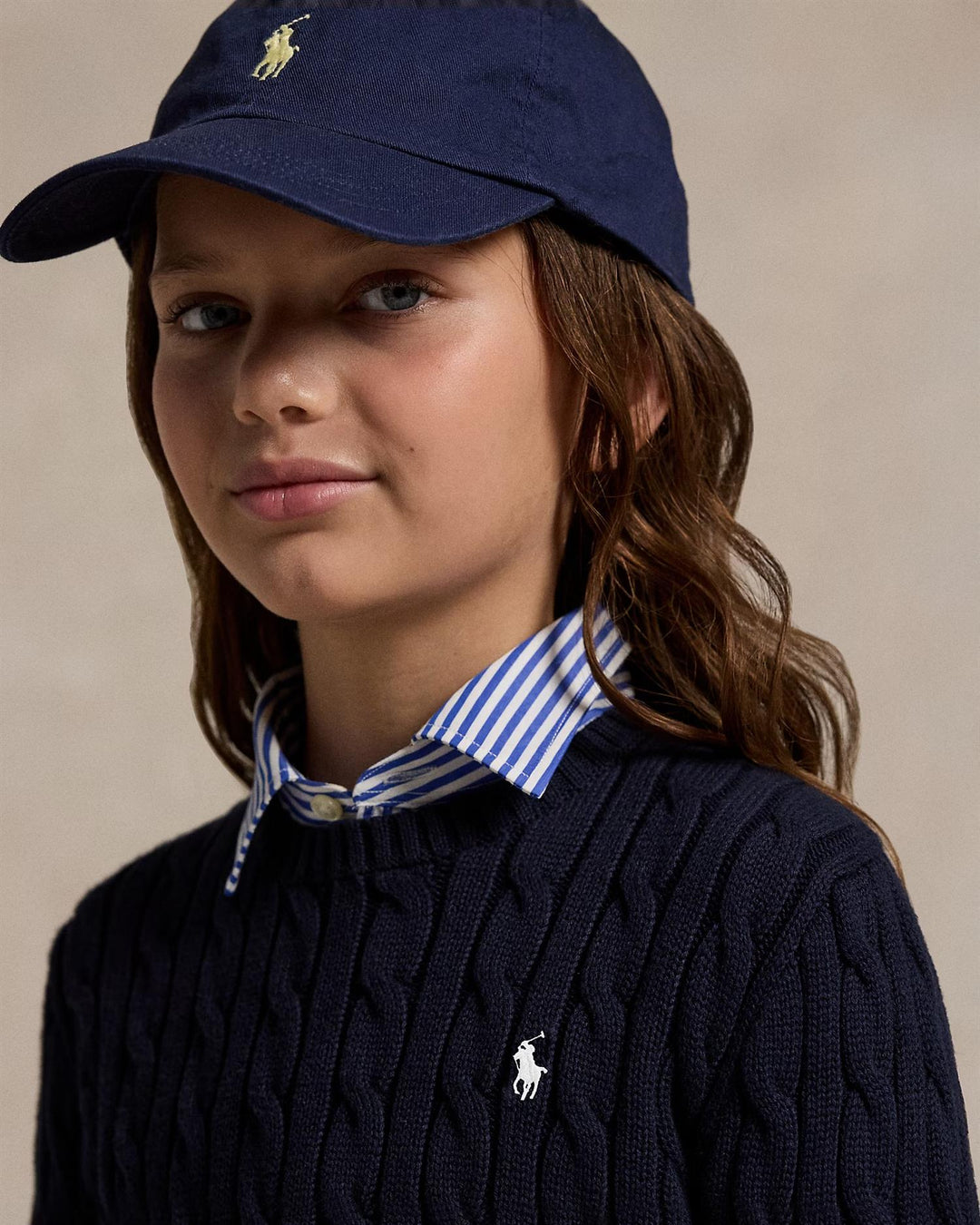 CABLE CN-SWEATER-PULLOVER  Navy