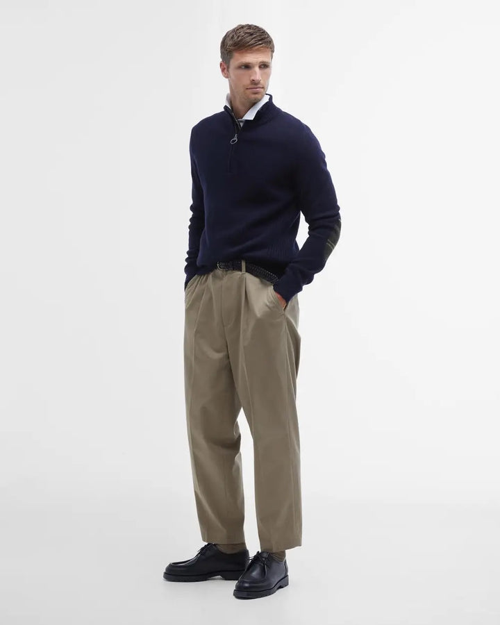Holden Half Zip Knitted Jumper  Navy