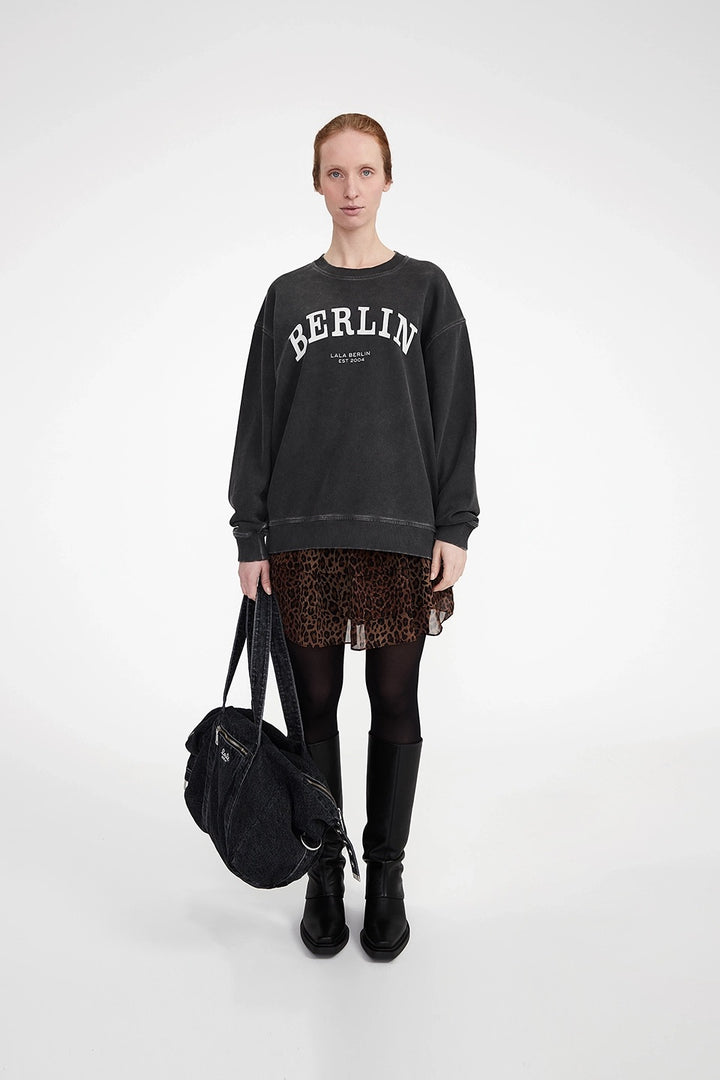 Sweatshirt Berlin  Washed Black