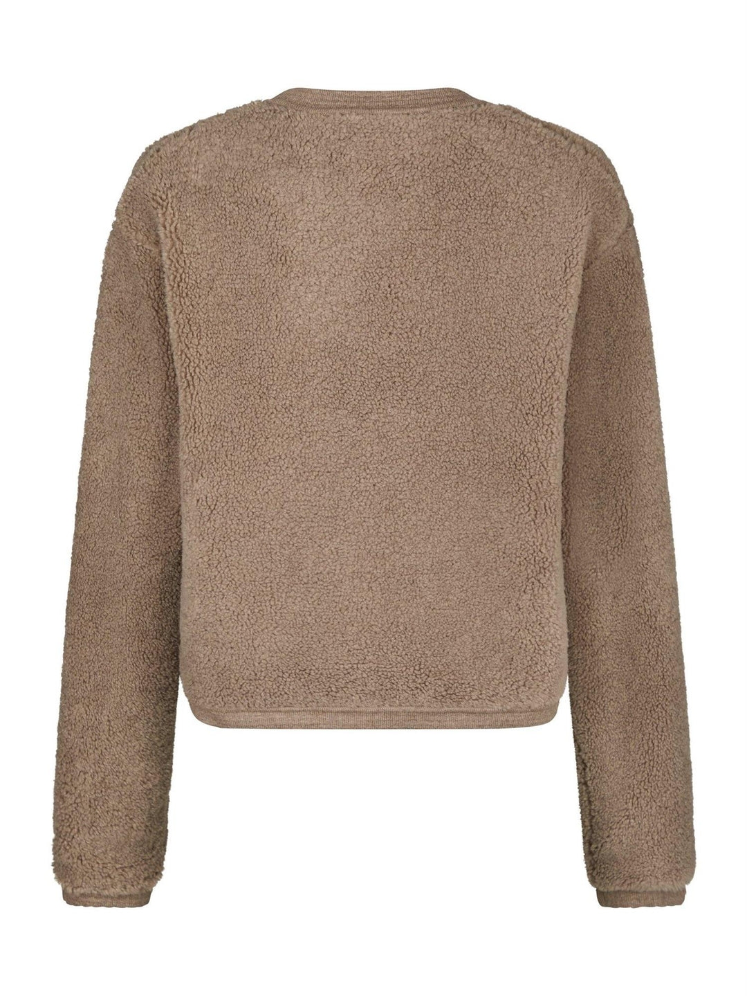 Limo Fluffy Knit Cardigan  Dark Sand