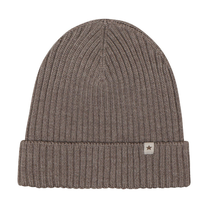 Beanie Wool Knit Dino  Cinder Melange