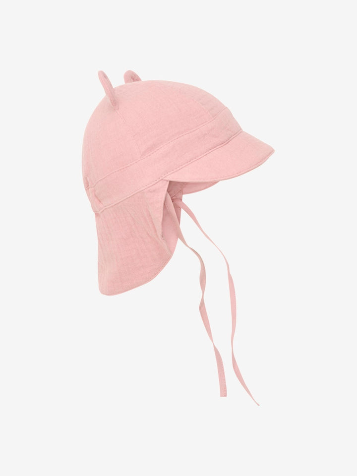 Summer Hat Ears Muslin  Ash Rose