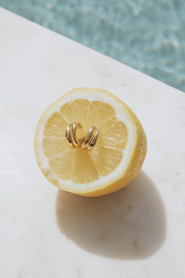 The Curved Hoops  Gold