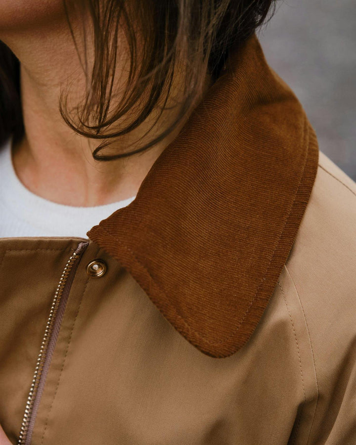 Anastacia Cord Jacket  Dark Tan