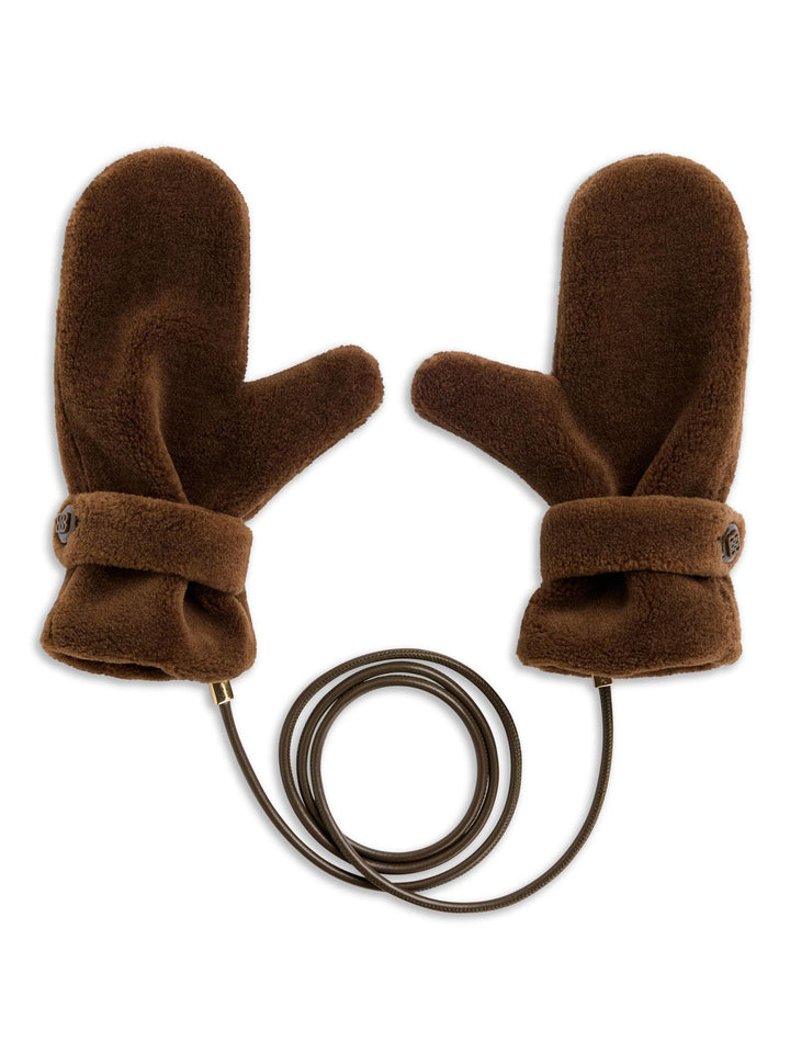 Shea Shearling Gloves  Brown