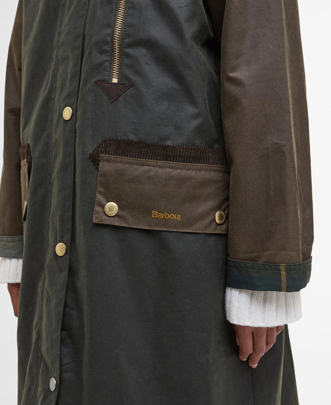 Barbour Evette Wax Jacket  Fern/Beech/Ancient Tartan