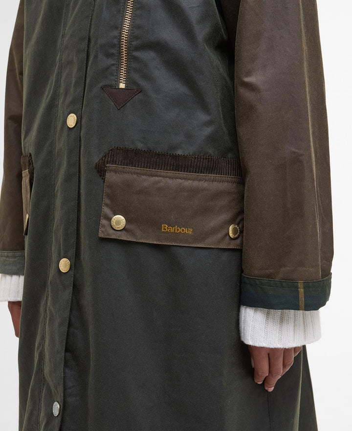 Barbour Evette Wax Jacket  Fern/Beech/Ancient Tartan