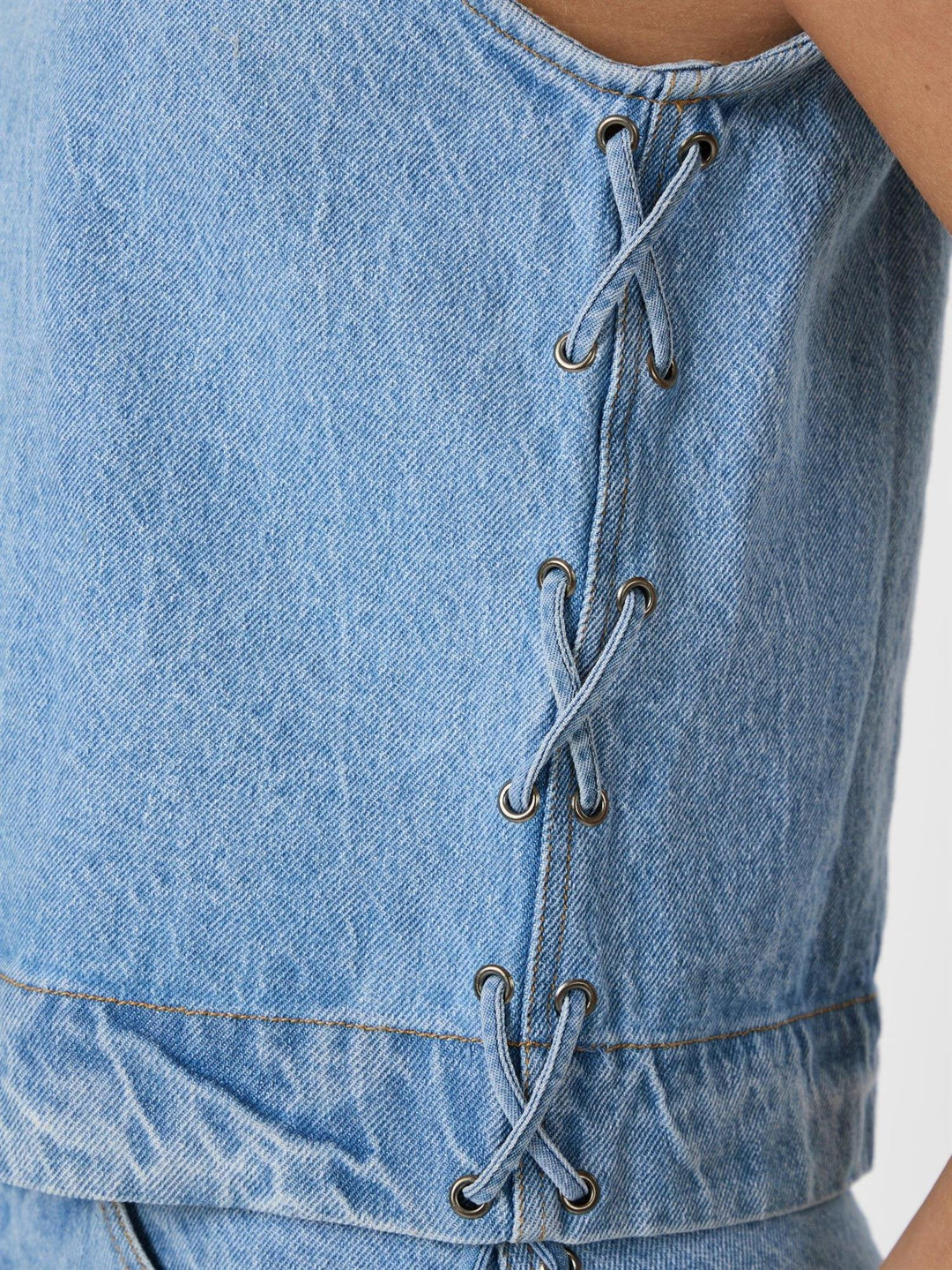 Svetlana Braid Top  Blue