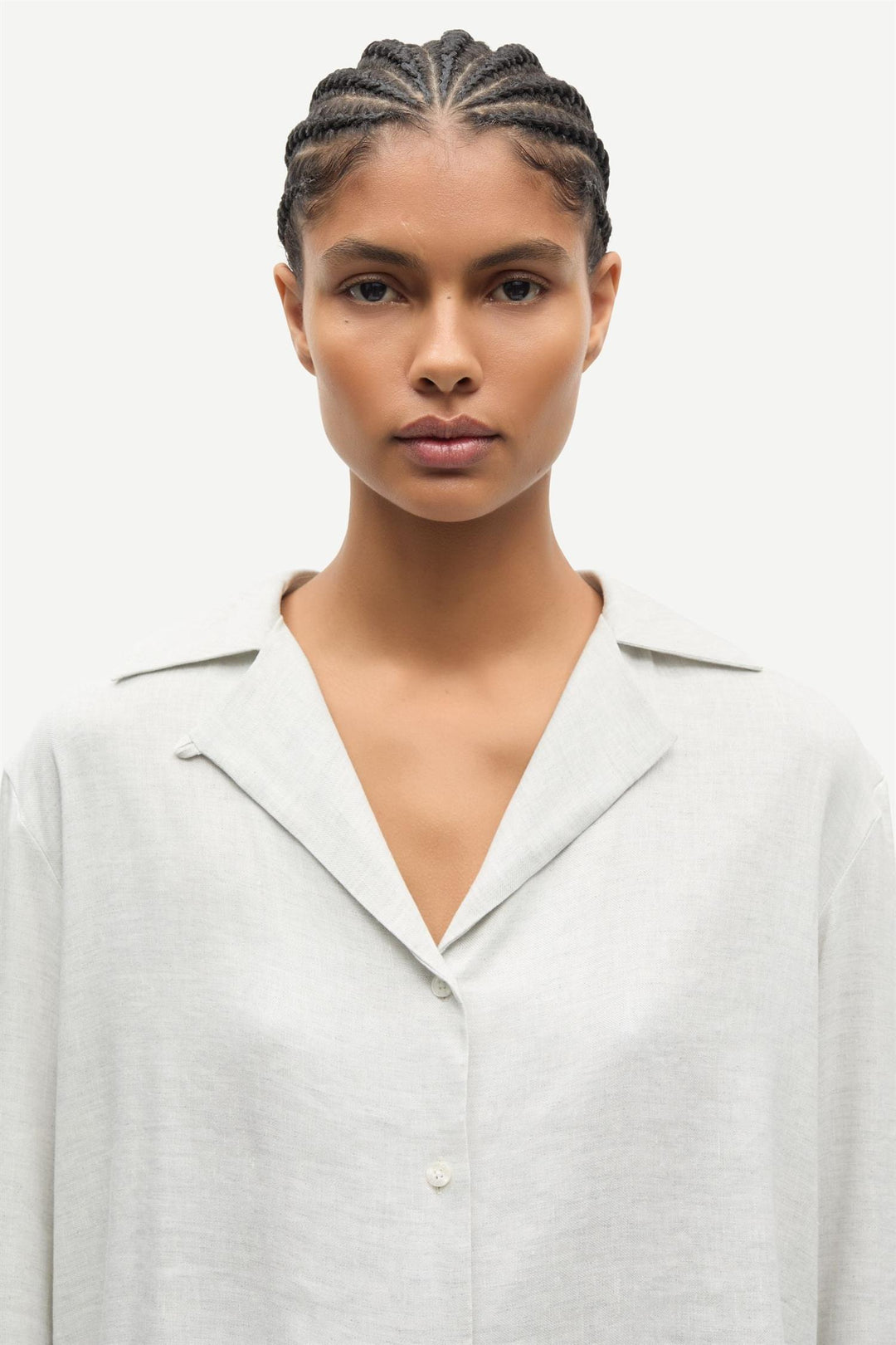 Saiben Shirt 15931  Light Grey Mel.