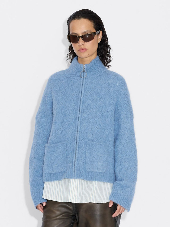 Tine Powder Cardigan  Blue