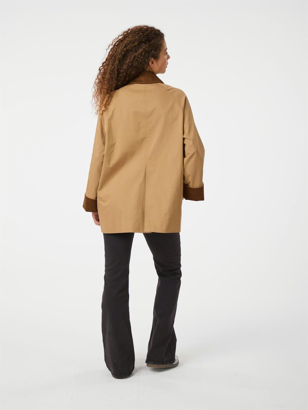 Anastacia Cord Jacket  Dark Tan