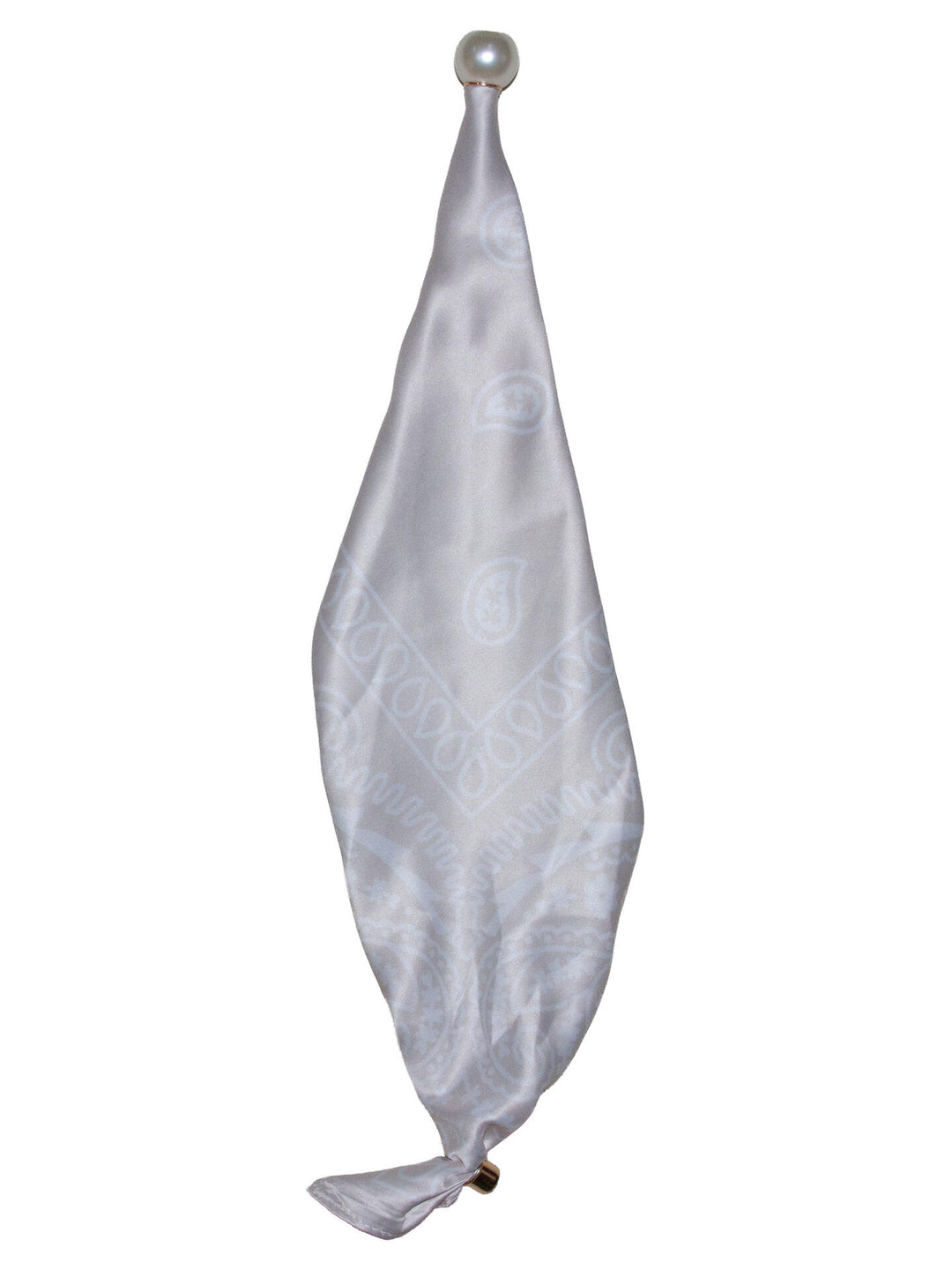 SKJERF PAISLEY M/PERLE  Beige