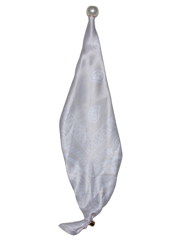 SKJERF PAISLEY M/PERLE  Beige