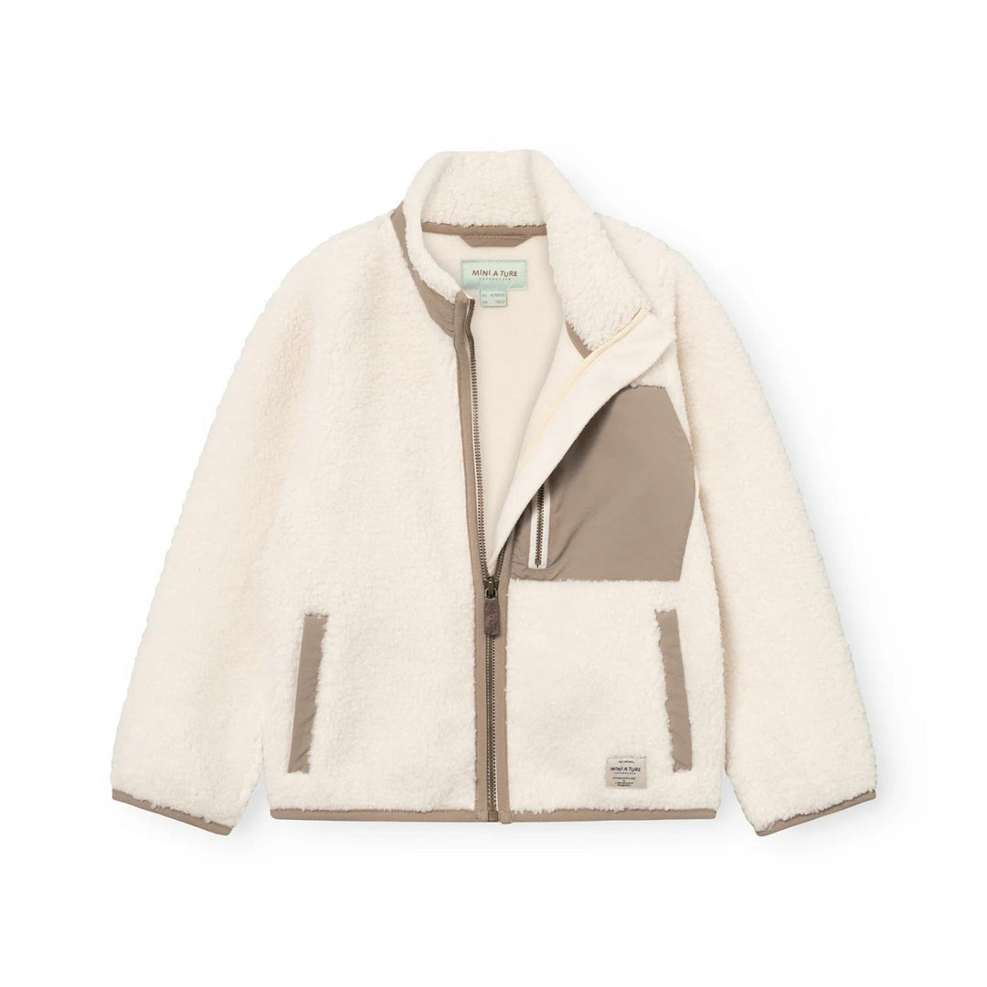 MATALINUR teddyfleece jacket Angora Cream
