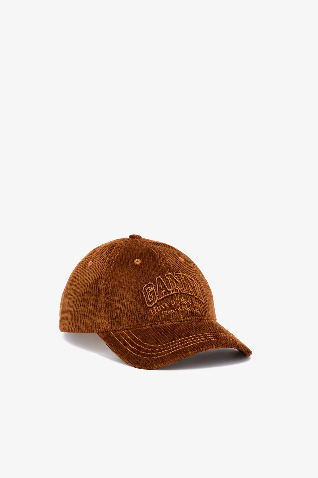 Corduroy Ganni Cap  Tortoise