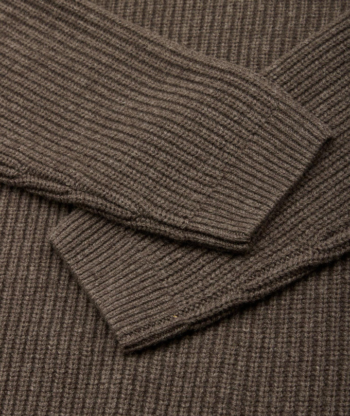 Boxy Wool Knit  Taupe