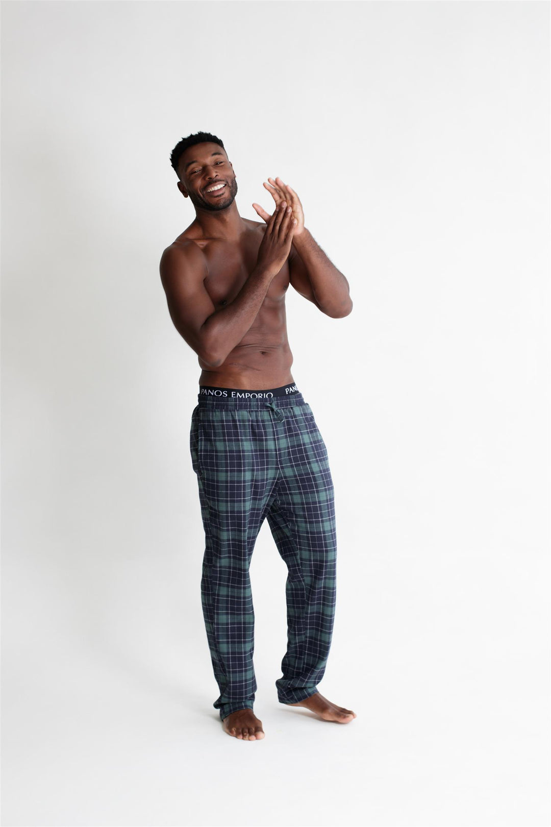 Pj Pant  Green Plaid