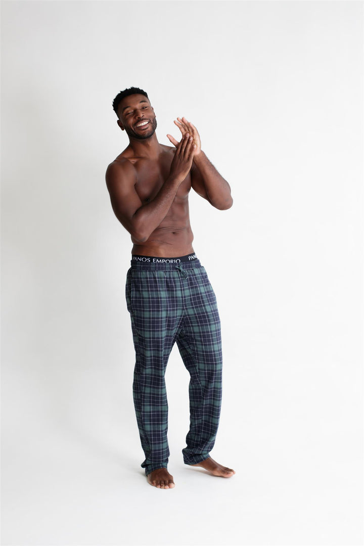 Pj Pant  Green Plaid