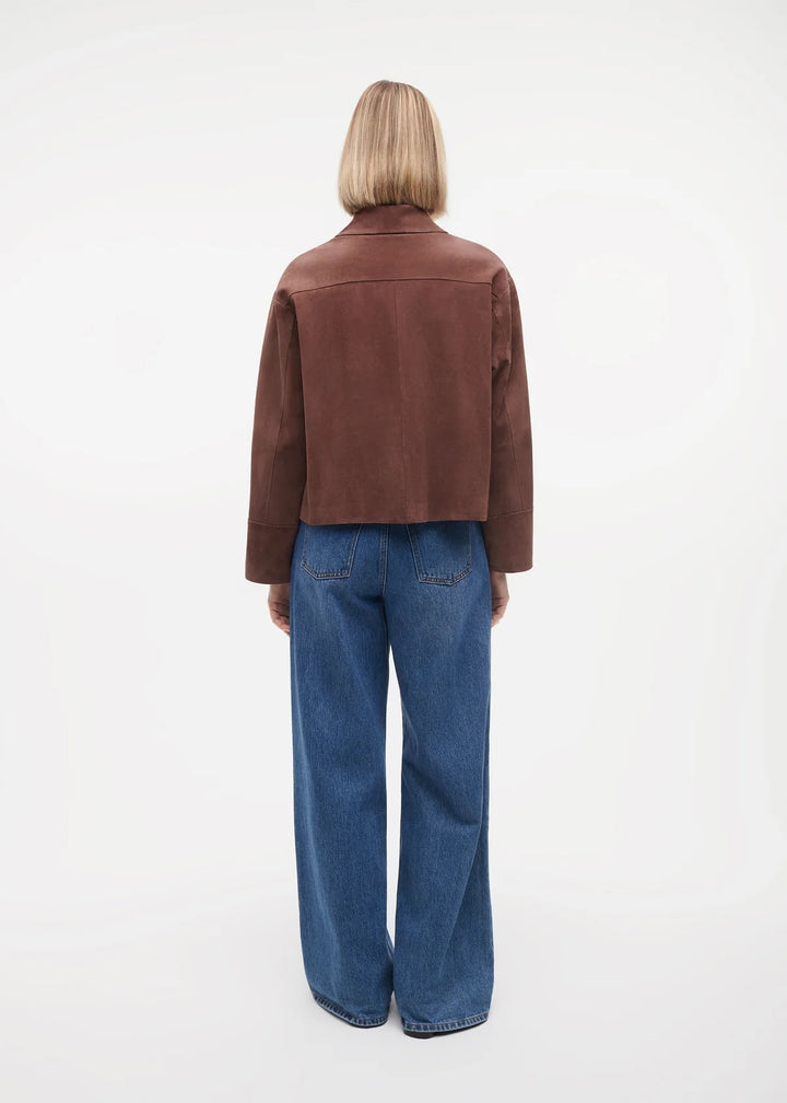 Elaine Goat Suede  Marrone