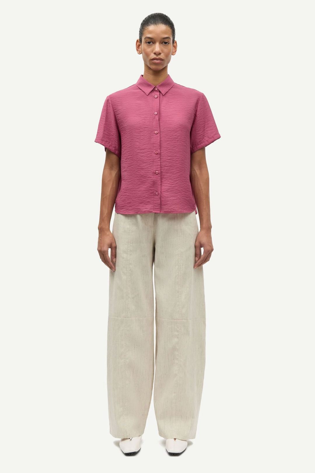 Saminna Ss Shirt 15754  Dry Rose