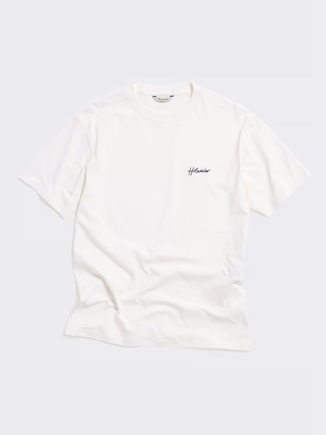 Tucker Embroidery Tee  White