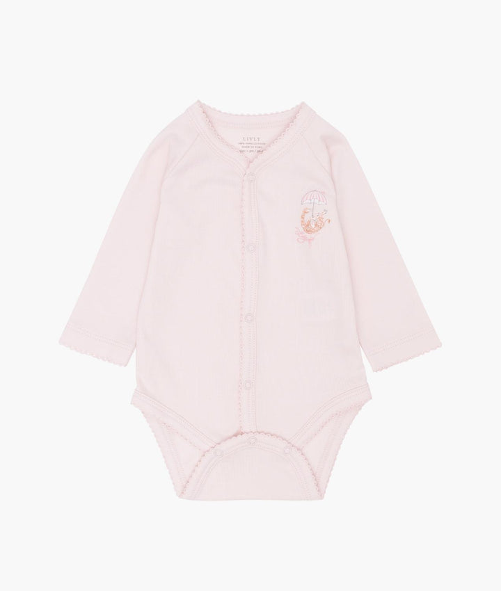 GIRAFFE FULL SNAP BODY  Pink