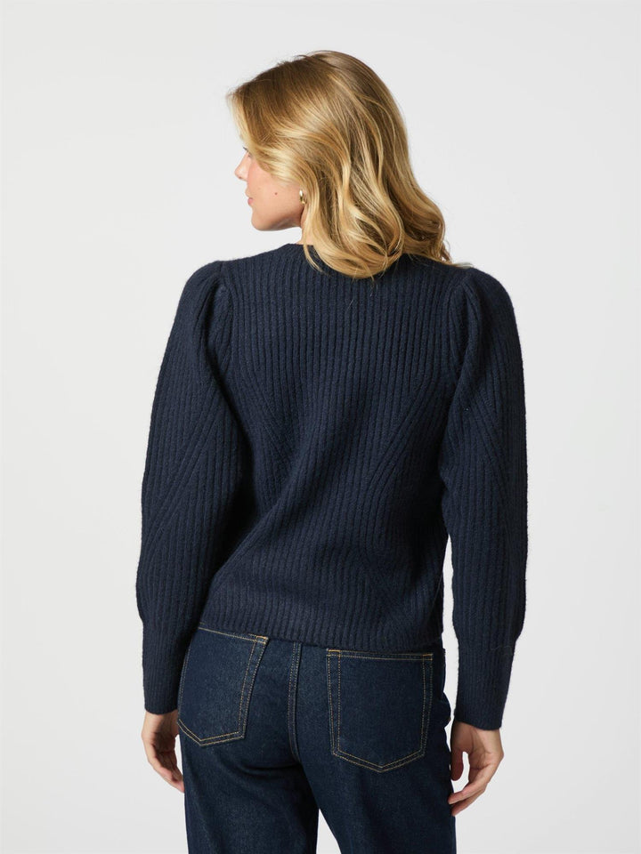Puli knit cardigan  Navy