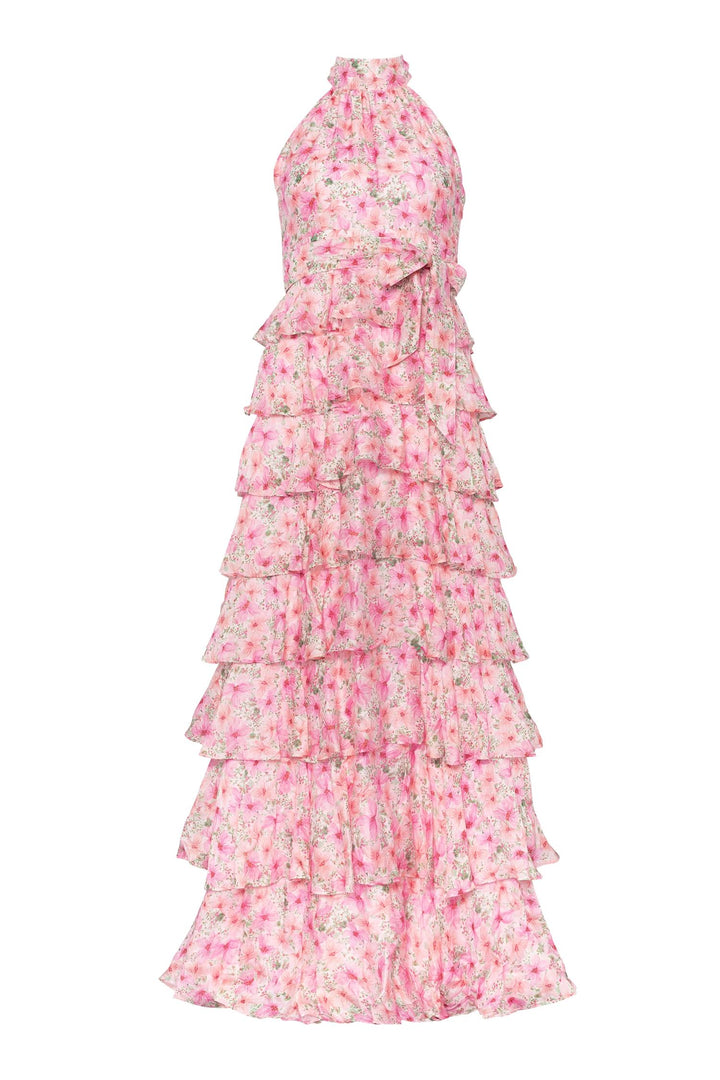 Angel Maxi Halterneck Dress  Garden Serenade