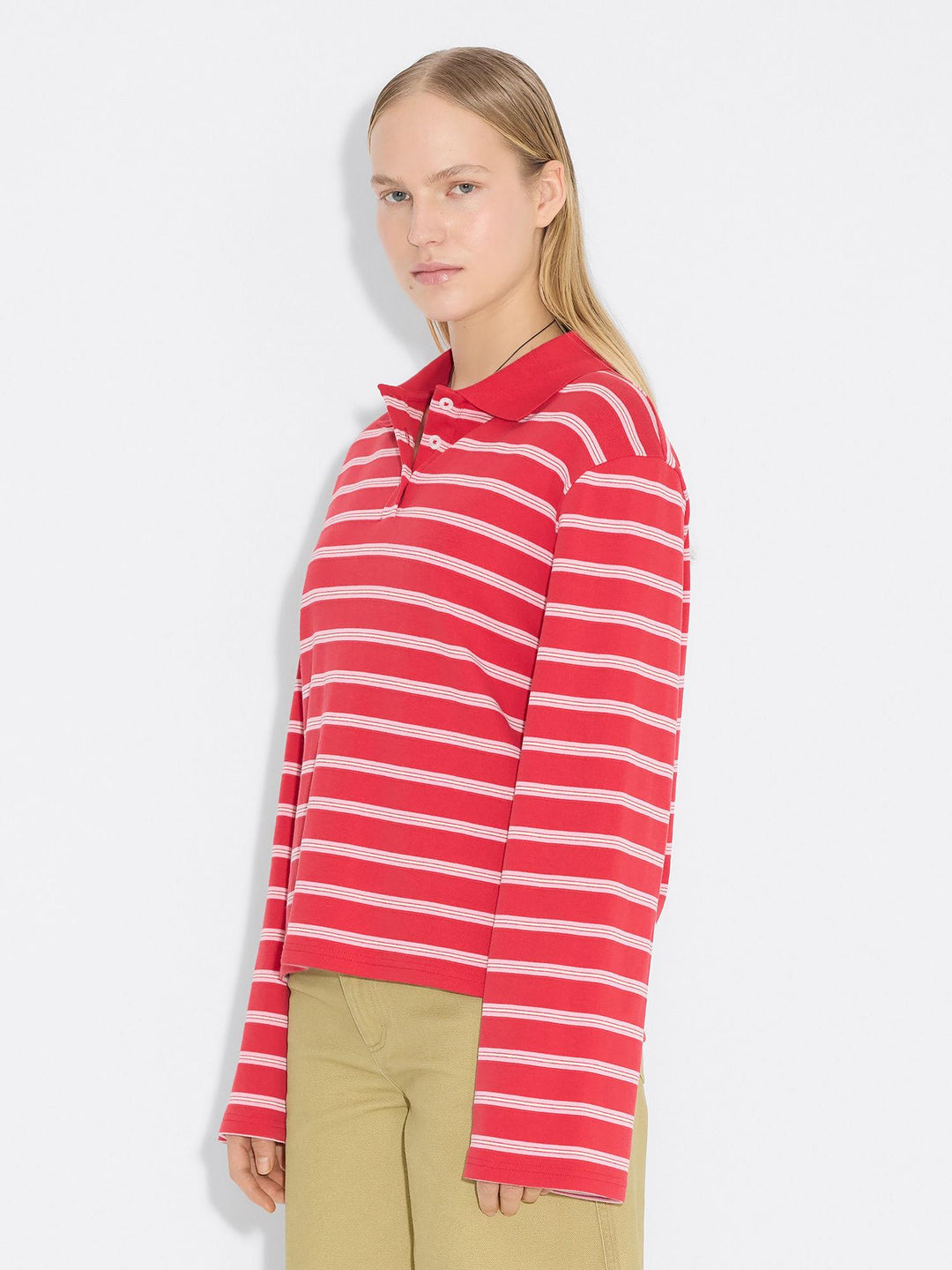 Sunny Polo  Red Stripe