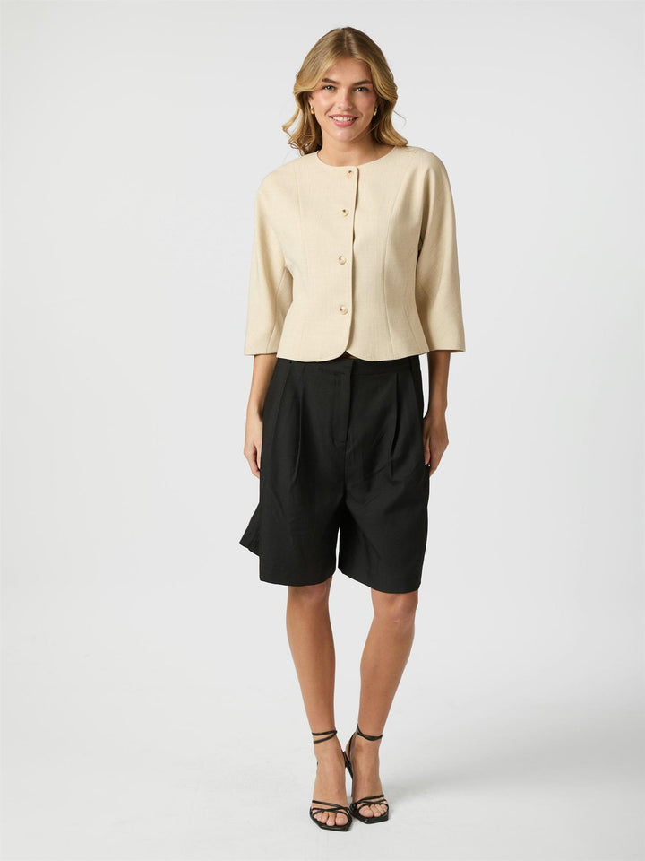 Mesto Melange Jacket  Beige Melange