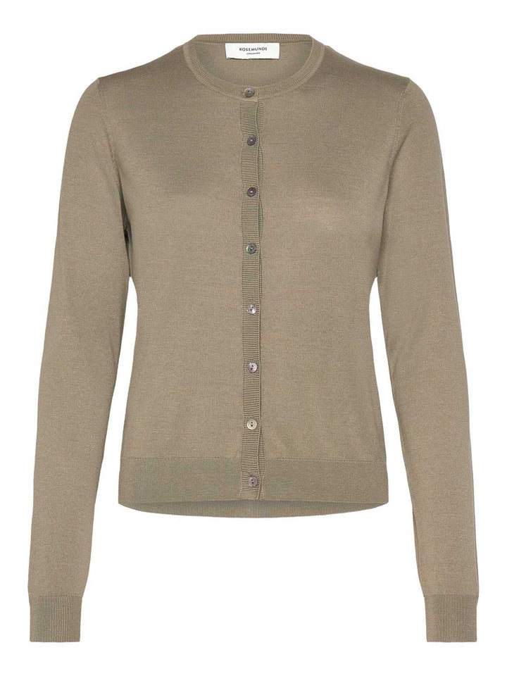 RWCapri Silk LS O-neck Cardigan  Dried Sage