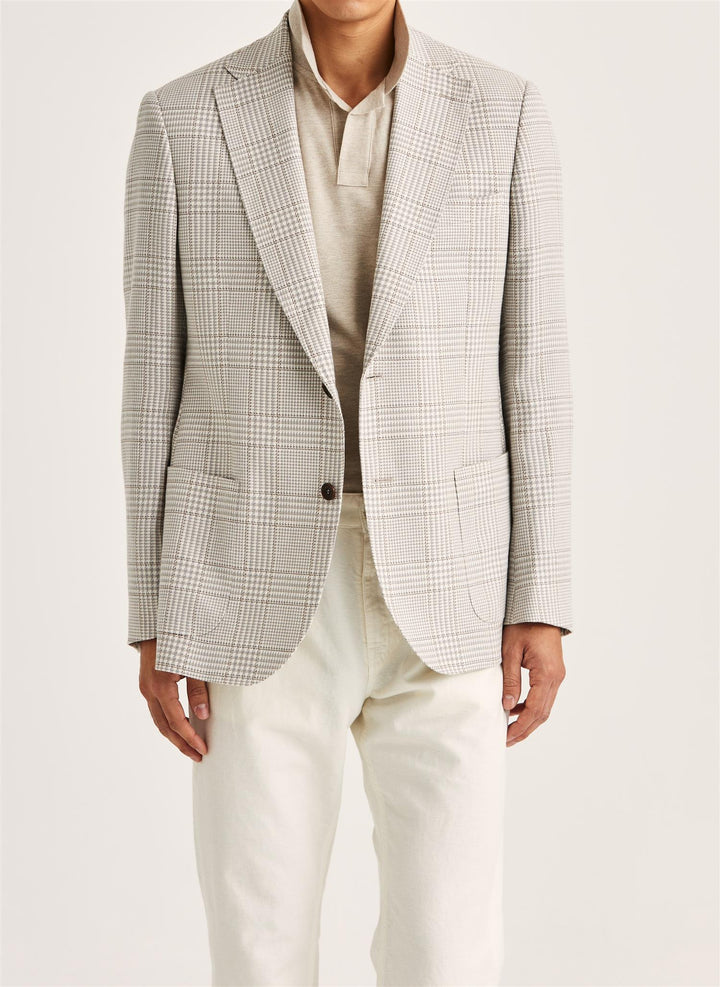 Summer Check Jacket  Grey