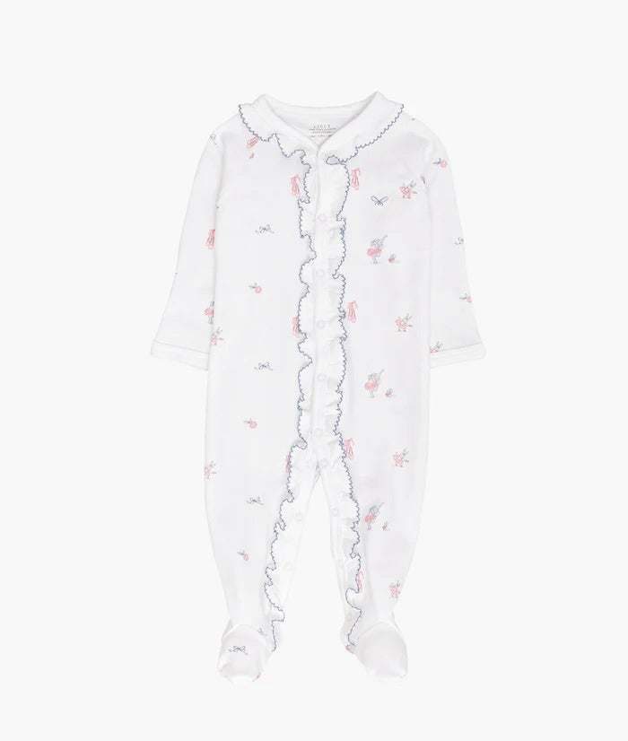 Ballerina Sara Footie  White
