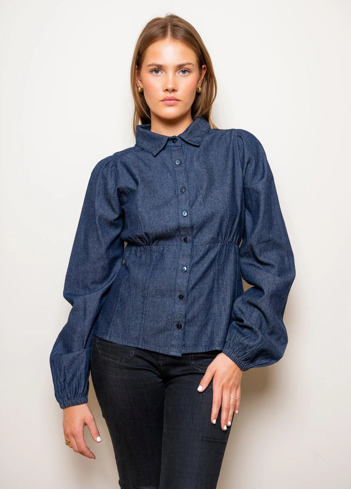 Live Blouse  Dark Denim