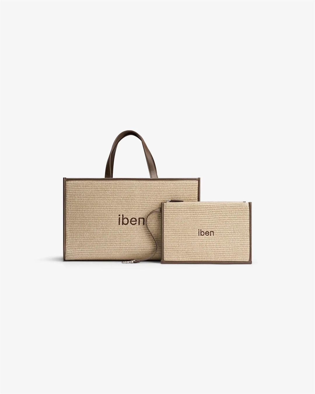 Iben Straw Bag M  Brown Straw