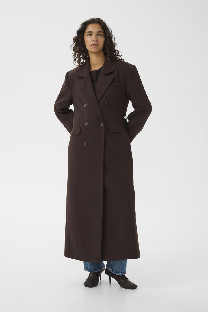 Gzvenja Long Coat  Ganache