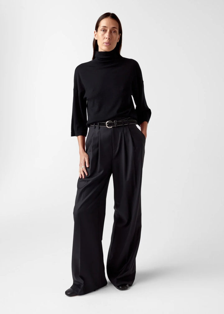 Tia Merino Knit  Black