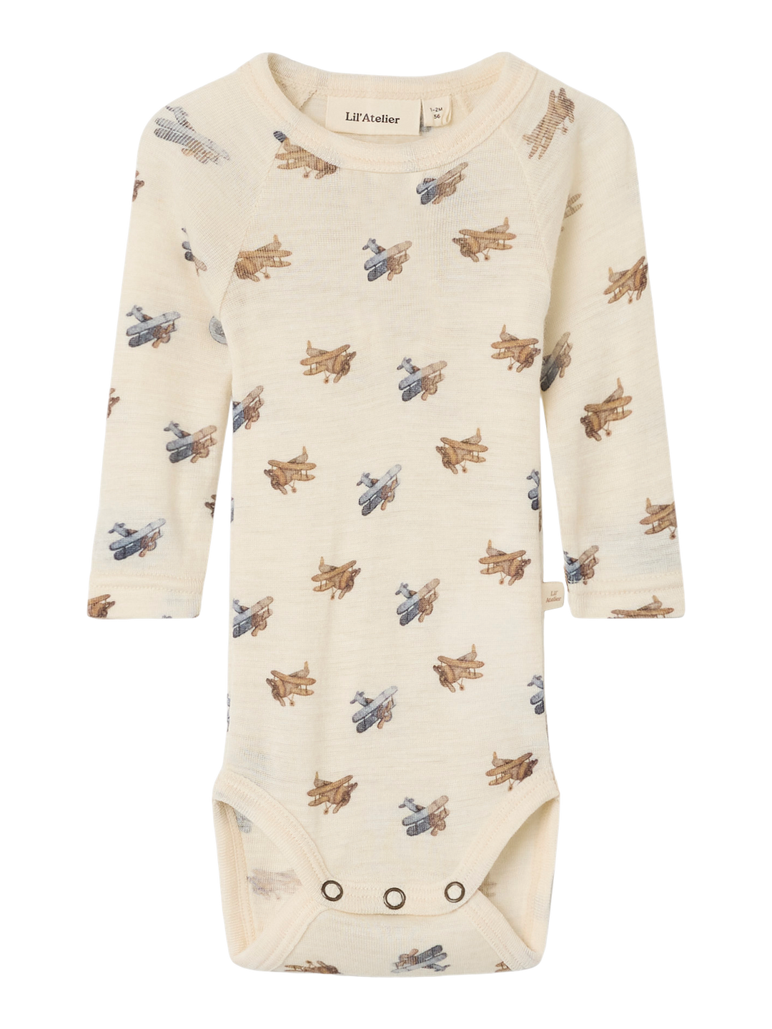 NBMNALU WO/MO LS SLIM BODY LIL NOOS  Offwhite