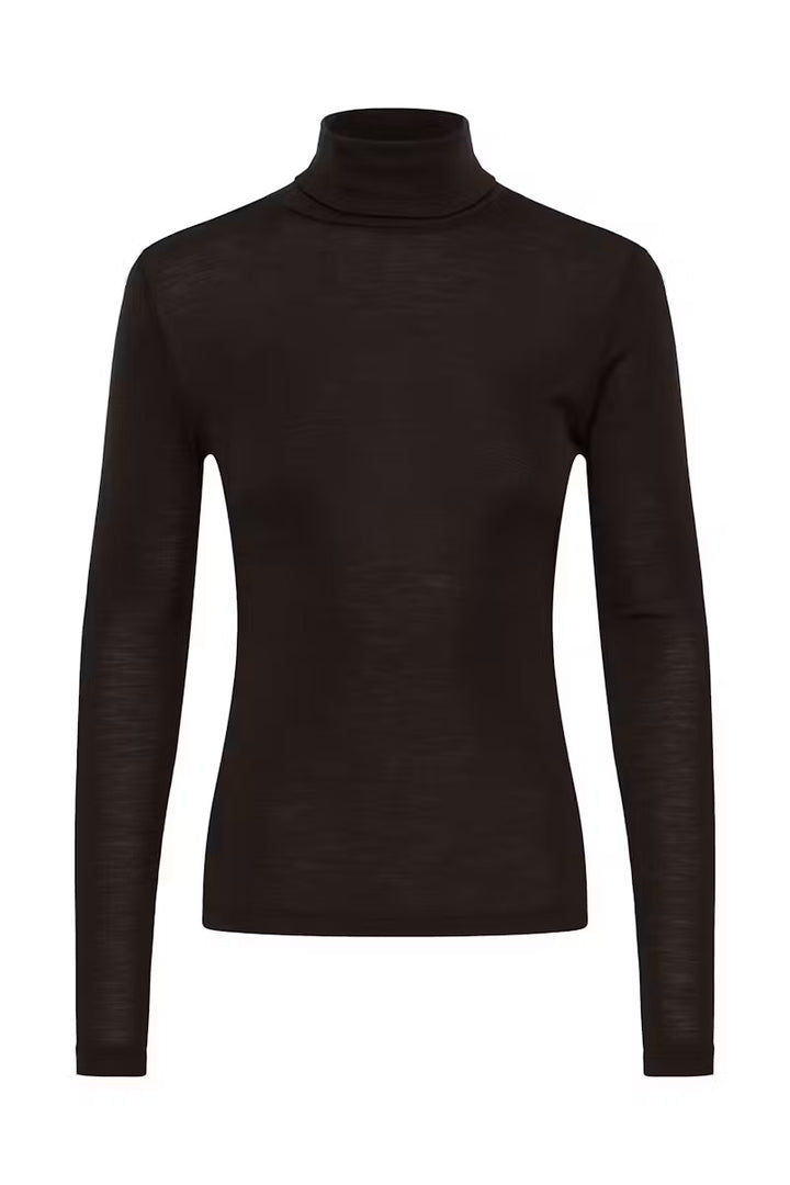 GZNINIA WOOL ROLL NECK  Chocolate Torte