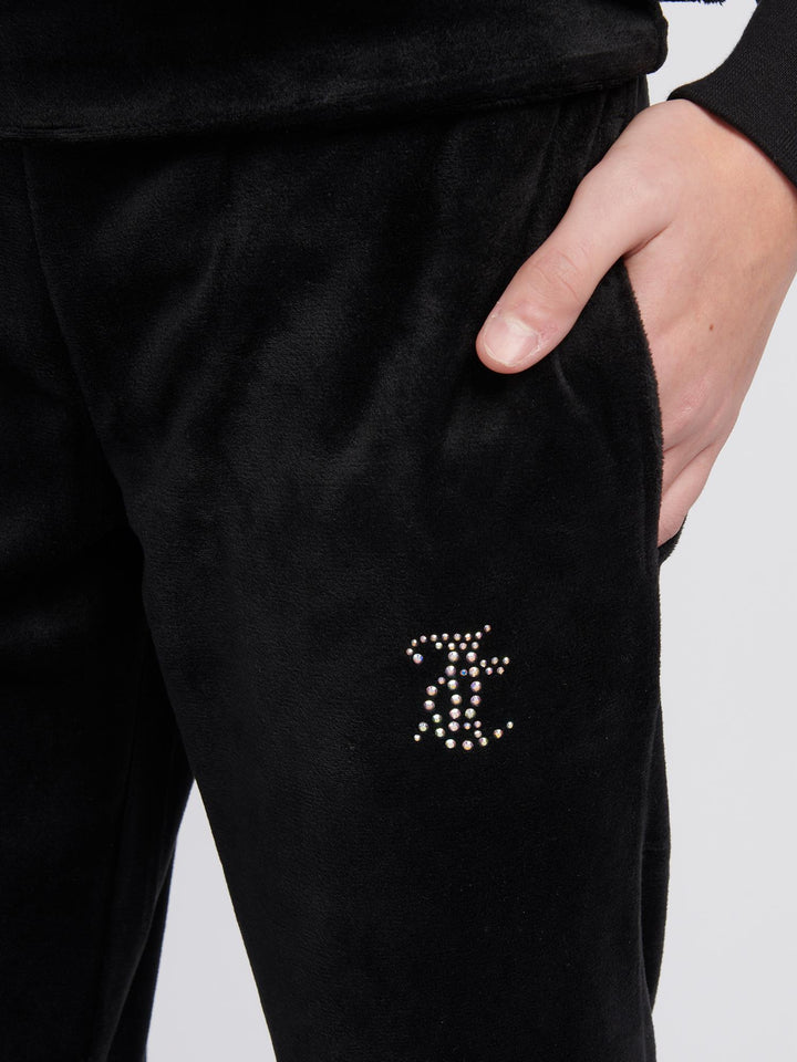 Juicy Fold Over Waist Jogger  Jet Black