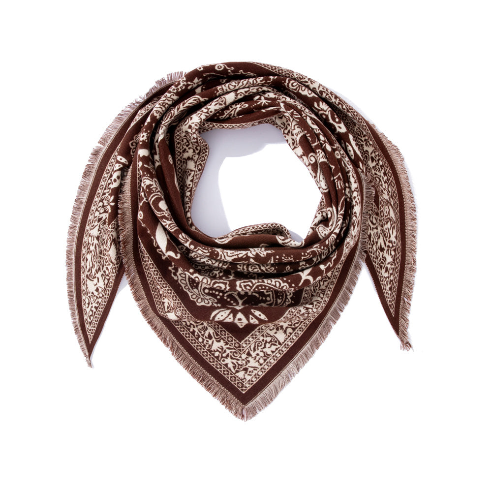 Nepal Rag Sjal Brun