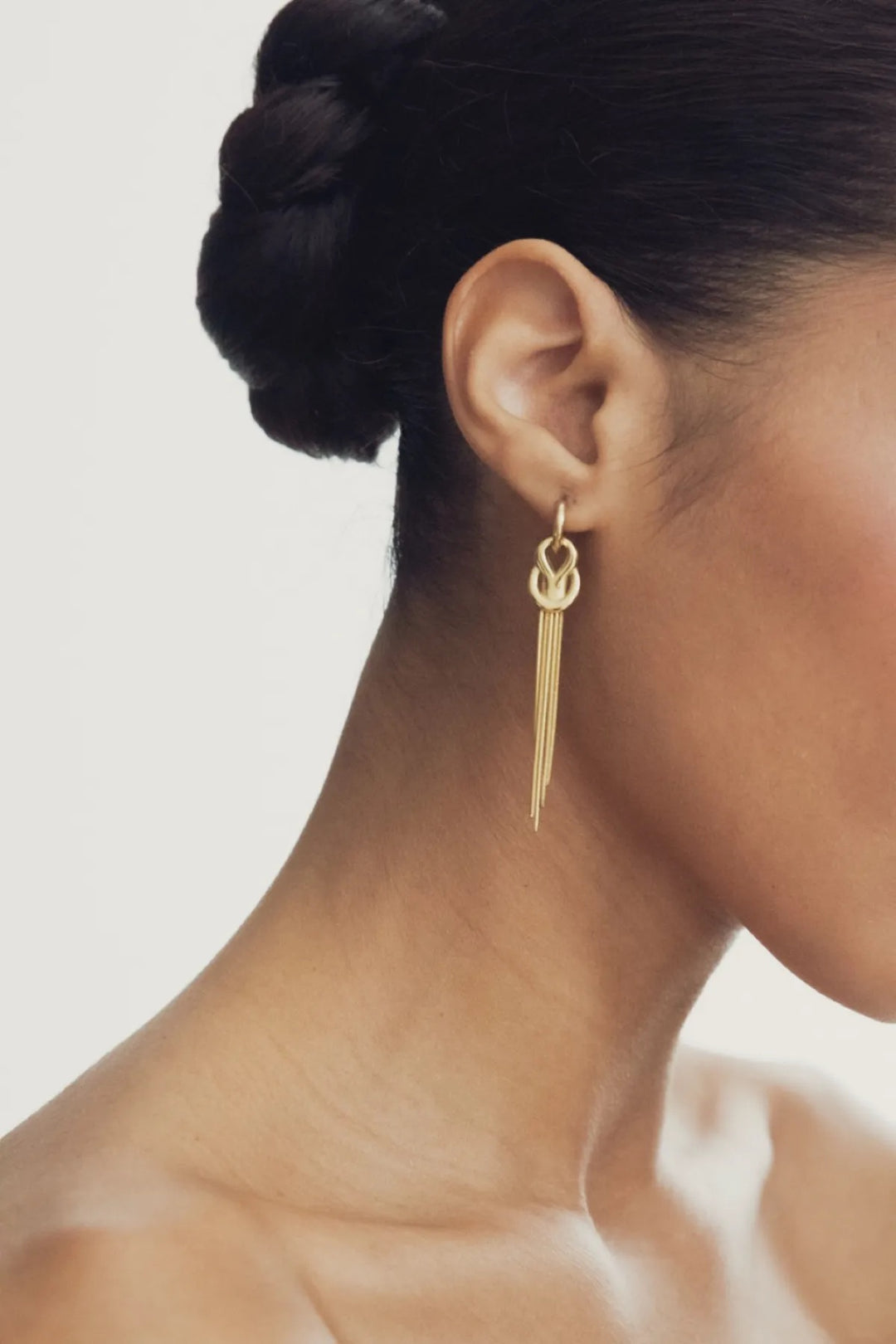 The Fringe Earrings  Gold