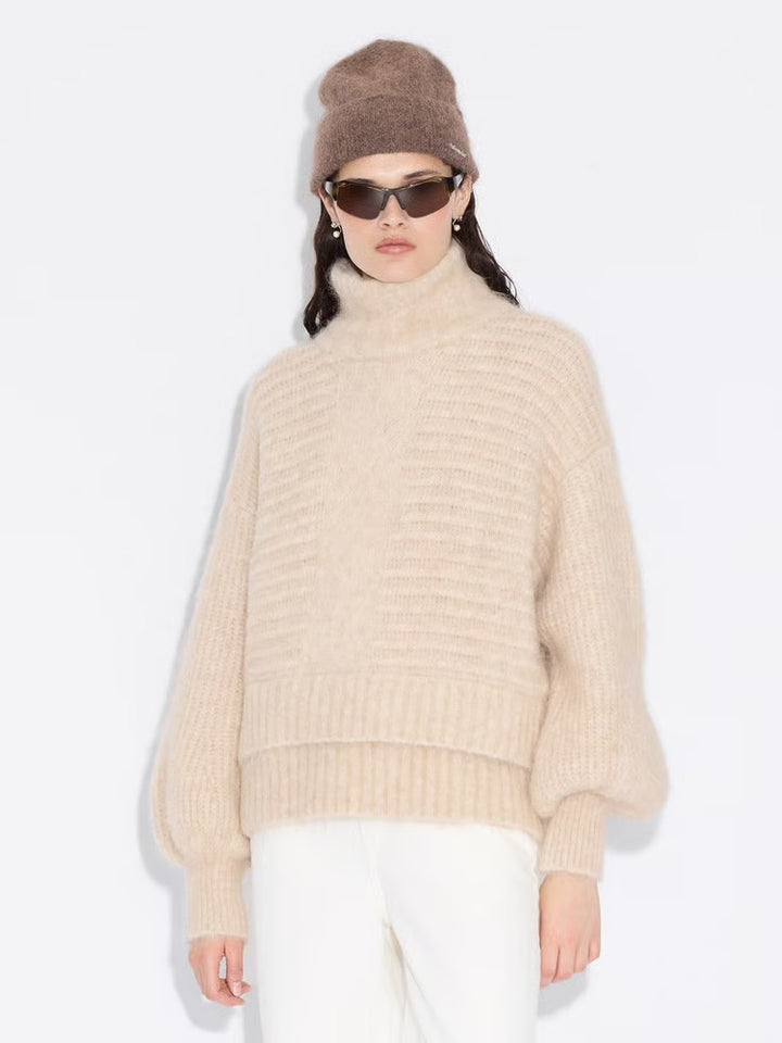 W Data Knit Sweater 25-04  Ecru