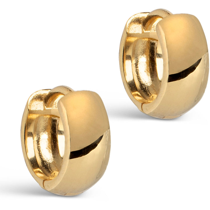 HOOPS, CLASSIC WIDE 11mm  18K Gold-Plated Sterling Silver