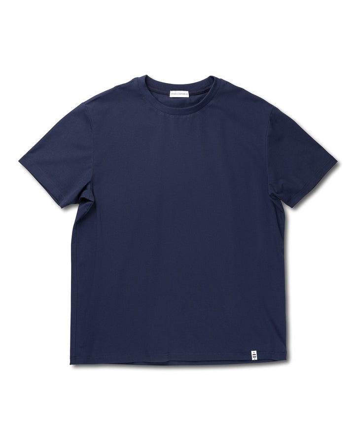 Organic Cotton Crew Tee  Navy