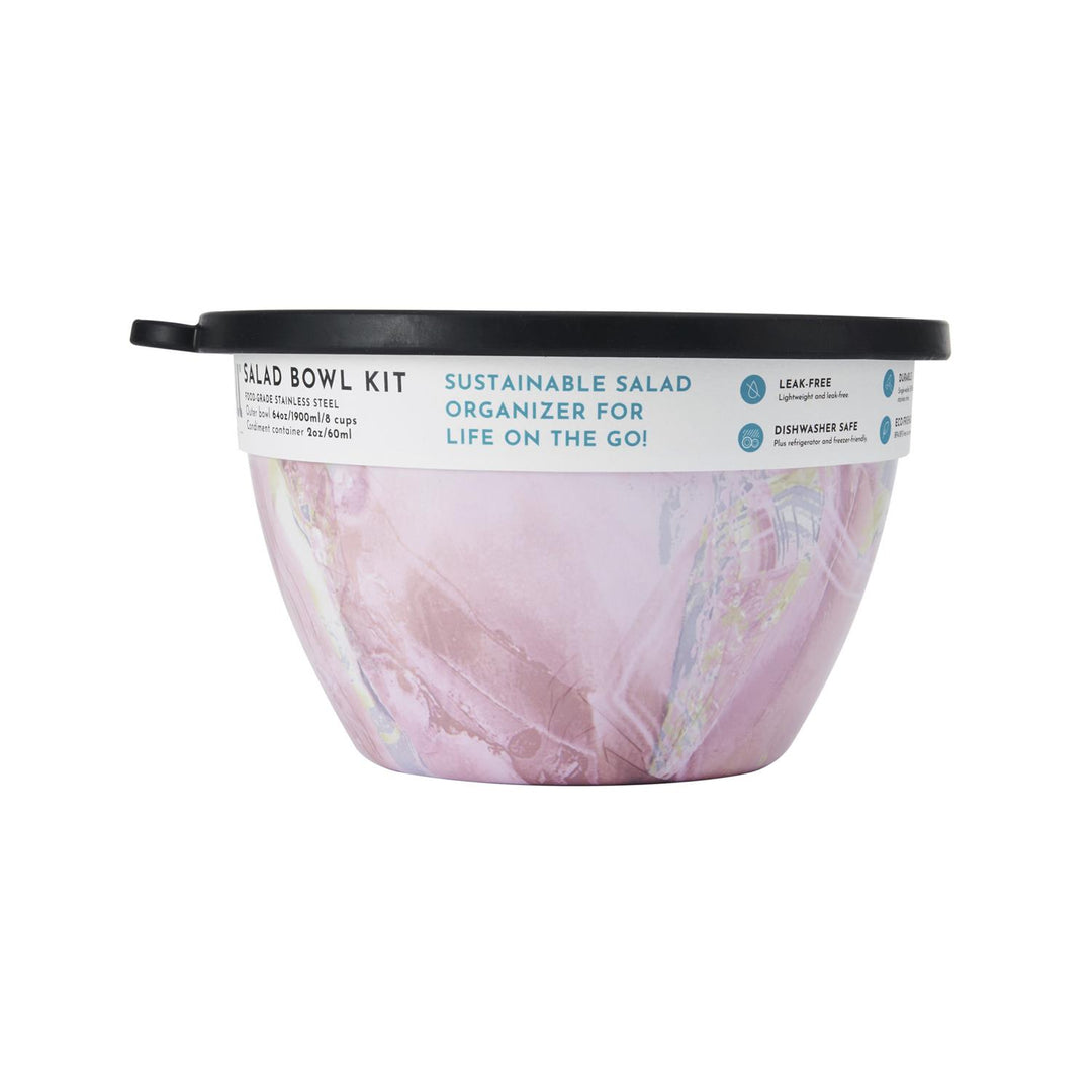 SALAD BOWL KIT 64 OZ / 1900 ML  Geode Rose