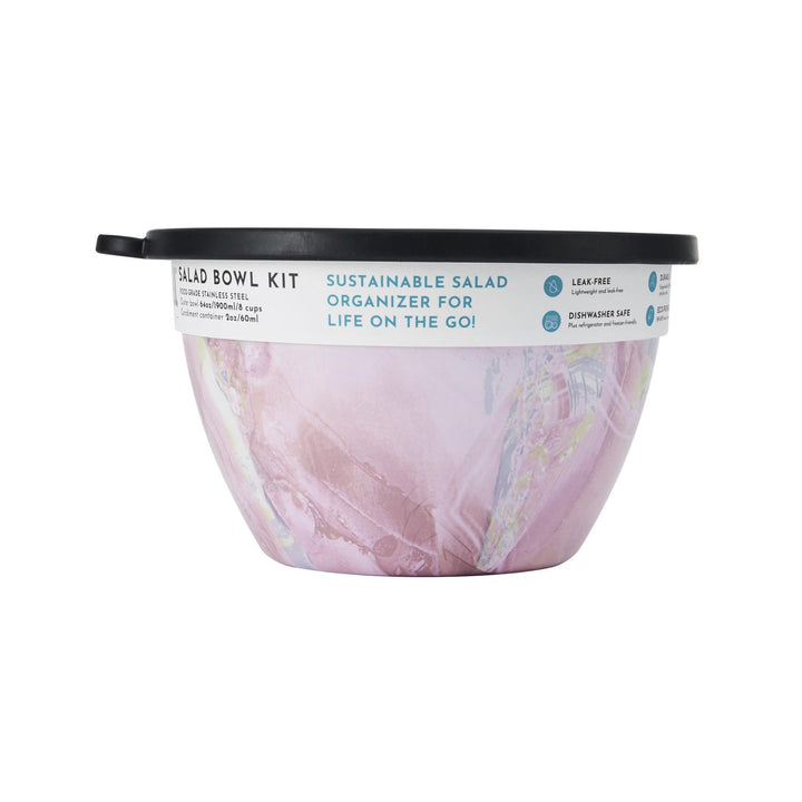 SALAD BOWL KIT 64 OZ / 1900 ML  Geode Rose