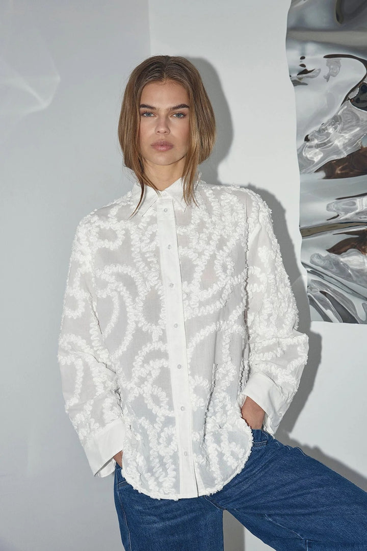 BrynnCC Structure Shirt  White